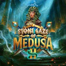 Stone Gaze of Medusa 2 online game logo by Stakelogic on possu-fi.com